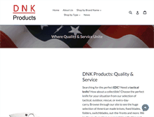 Tablet Screenshot of dnkproducts.com